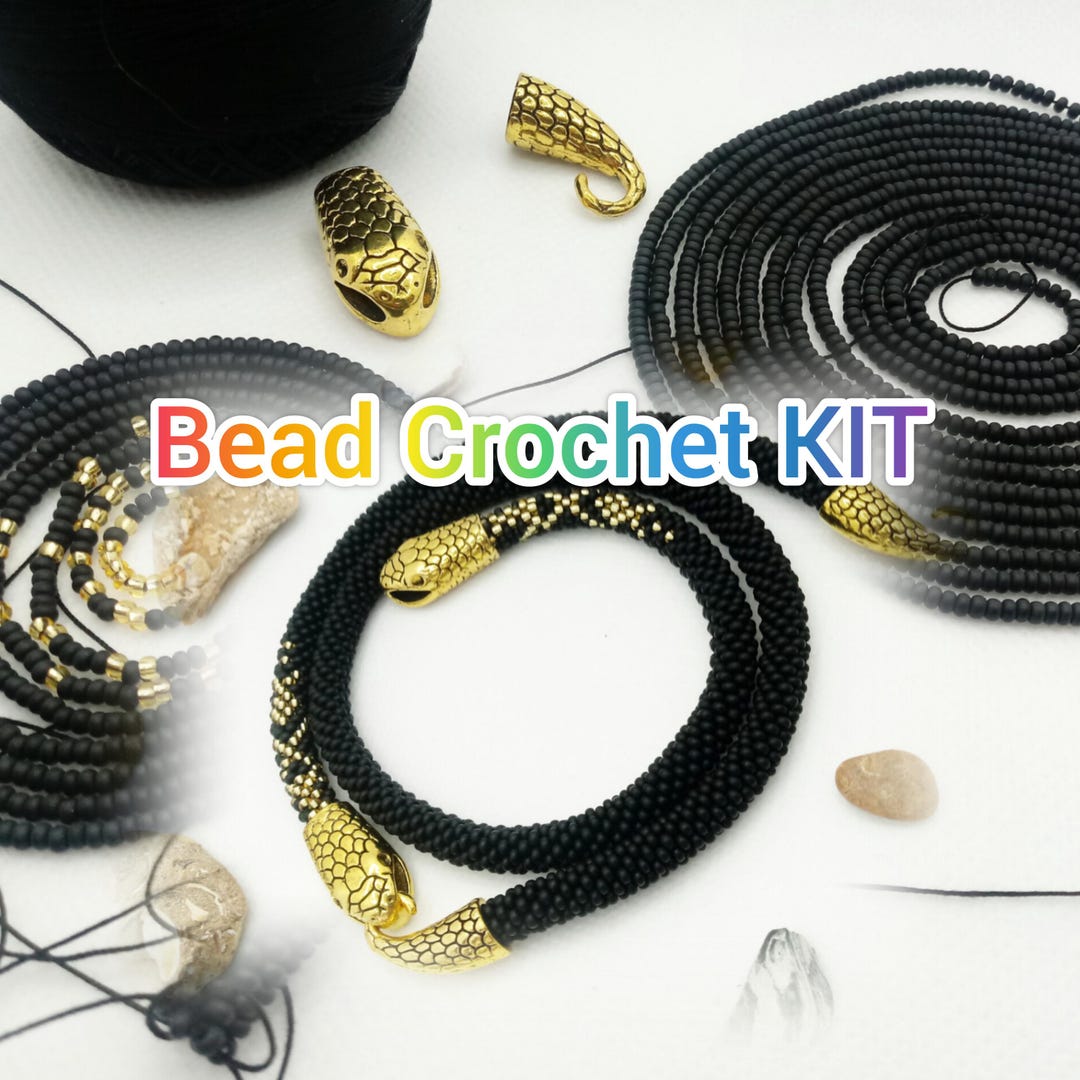 Beaded Crochet Necklace Kit for Adults