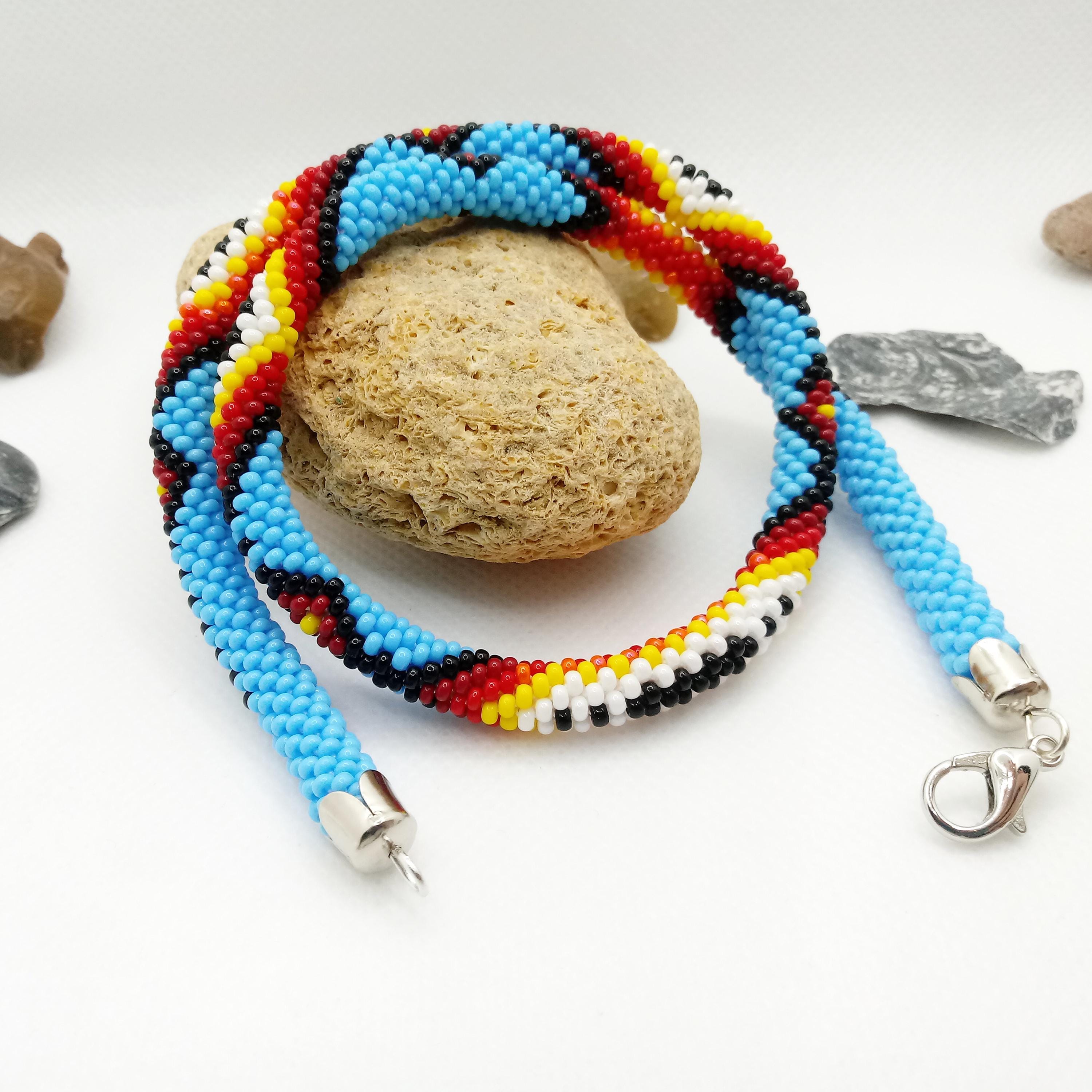 Beaded Rope Pattern Colorful Beaded Rope Pattern for Bead Crochet Necklace Making, PDF ...