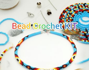 Bead Crochet Halskette DIY Kit - Schmuckherstellung Bastelset