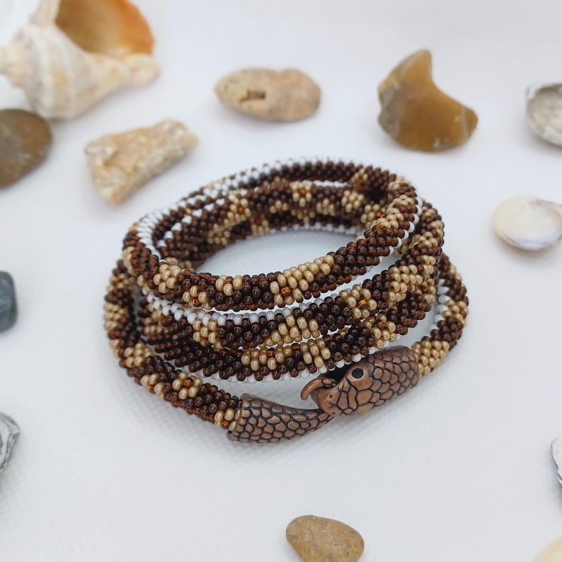 Ball Python Bead Crochet Pattern PDF, Snake Bracelet or Necklace ...
