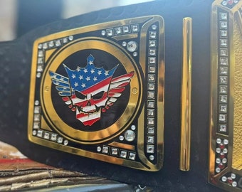 Pesadilla americana nuevo título de lucha libre de cinturón de campeonato indiscutible para regalos para él para año nuevo para novio para hermano para padre para wwe wwf
