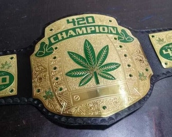 Best Quality 420 Weed World Heavyweight Championship Belt best for gifts for him for new year for bf for brother for father for wwf