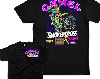 Vintage Camel Graphic T-Shirt, Camel Motosport Crewneck Sweater, Camel Motorsport Supercross Extreme Graphic Hoodie