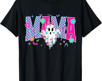 Sweat à capuche fantasmagorique maman mignon, sweat-shirt mignon maman Halloween, chemise d'Halloween léopard rouge girly, t-shirt Trick or Treat