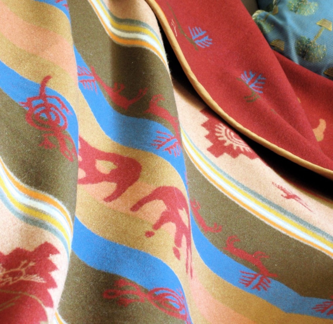 Pendleton Wool Blanket with Petroglyph Print New Classic Etsy