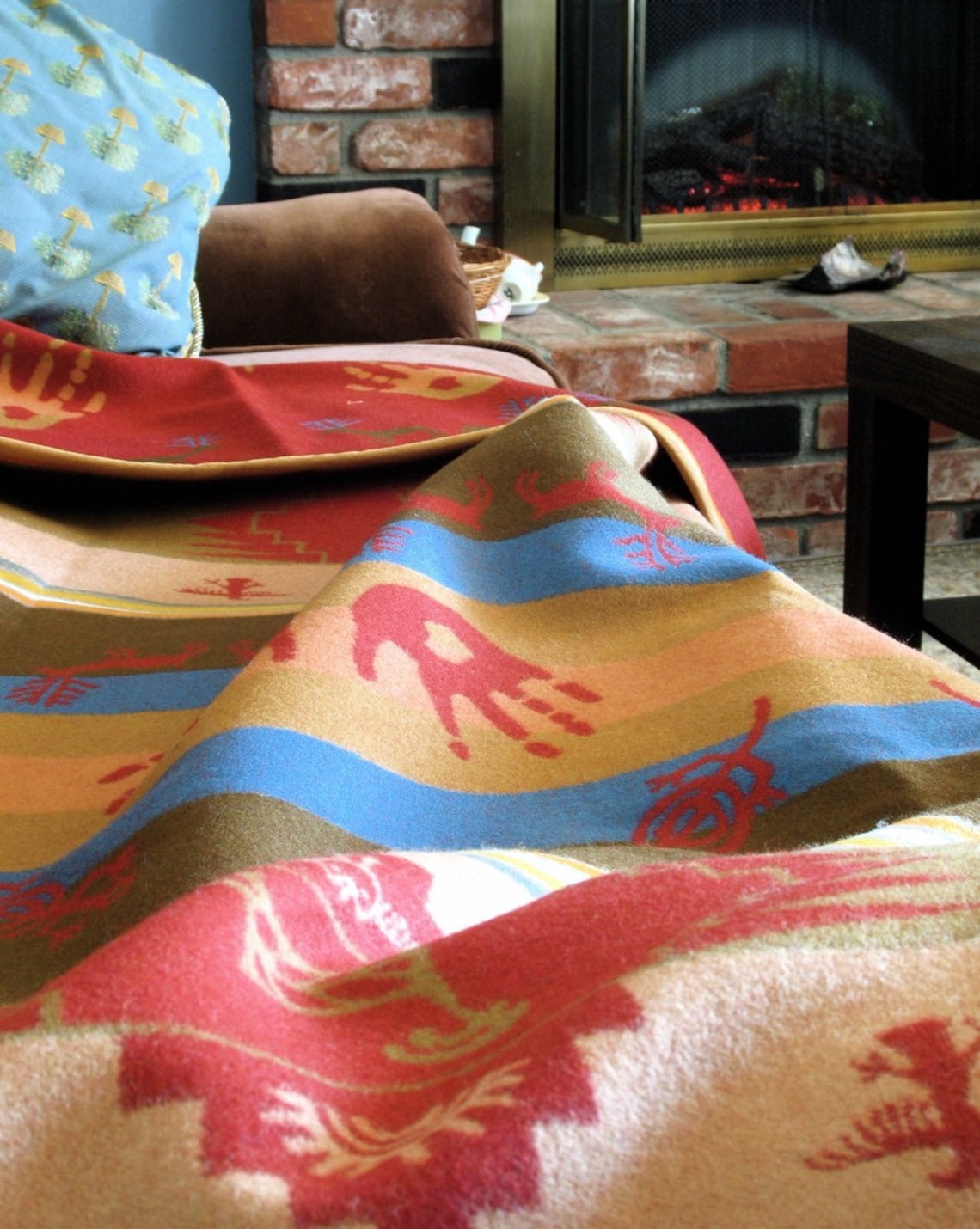 Pendleton Wool Blanket with Petroglyph Print New Classic Etsy