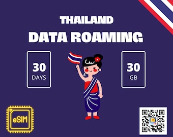 Thailand eSIM - 30GB - 30 Tage