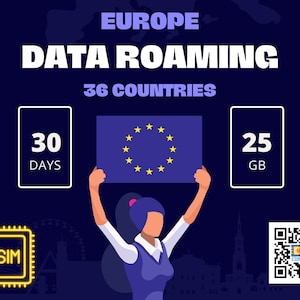 Europe eSIM - 25GB - 30 Days