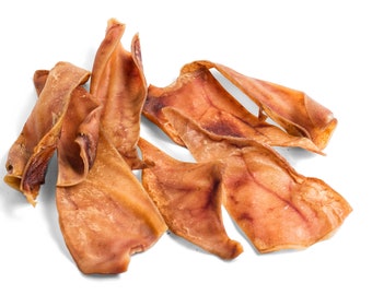 Bestis 100% natural dried PIG EAR cuts for dogs, 100g