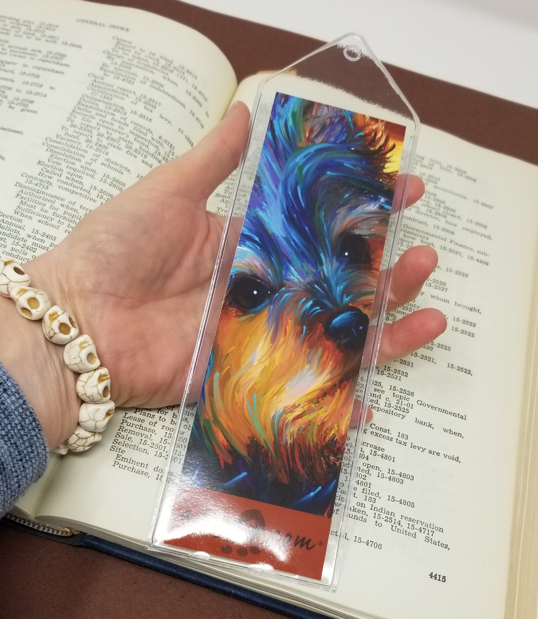 Yorkie Bookmark Yorkshire Terrier Gift Relleno de medias | Etsy