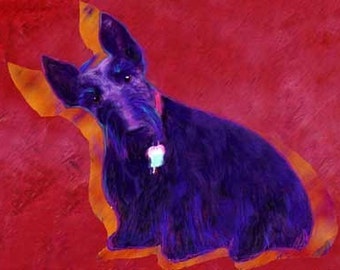 Scottish Terrier Print / Wall Decor / Gift For Dog Mom