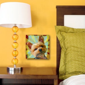 Custom Pet Portrait Small Square on Canvas image 3