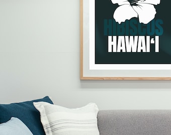 HAWAI'I HIBISCUS (state flowers collection) - Unframed Digital Download Art - PDF file ready to print