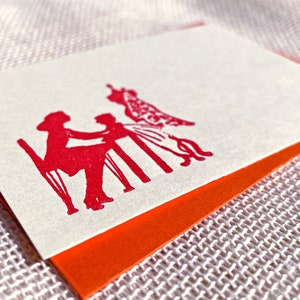 Seamstress - Letterpressed Small Flat Gift Card