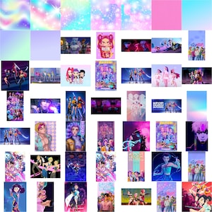 Trendy Kpop fan art PNG bundle with Huntrix style graphics for sublimation shirts, stickers, and merch