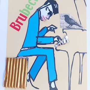Dave Brubeck Jazz poster retro wall art vintage poster piano art classic jazz