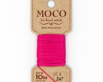 Fujix 'MOCO' Japanese Sashiko Embroidery Thread 247 Fuscia UK