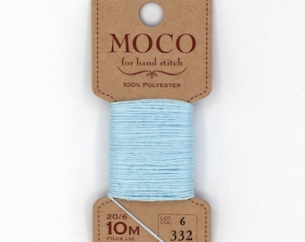 Fujix 'MOCO' Japanese Sashiko Embroidery Thread 332 Baby Blue UK SELLER