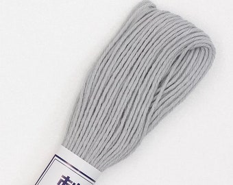 Japanese Sashiko Thread 28 GREY, 20m