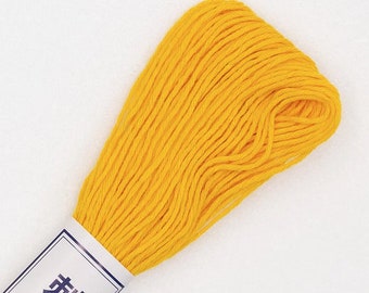 Japanese Sashiko Thread 16 BRIGHT YELLOW, 20m