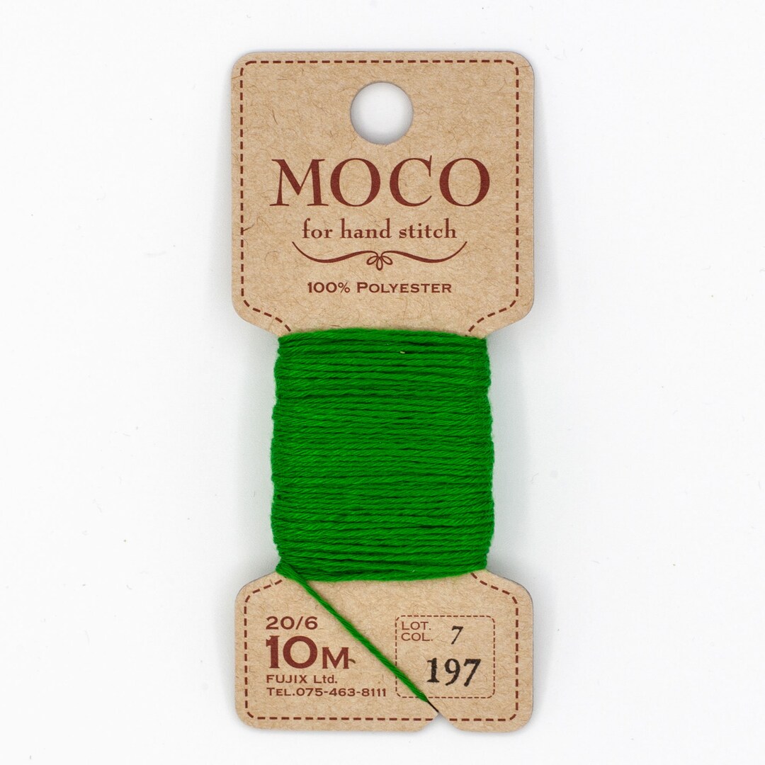 ⭐︎moko⭐︎ Fujix 'MOCO' Japanese Sashiko Embroidery Thread 197 Emerald