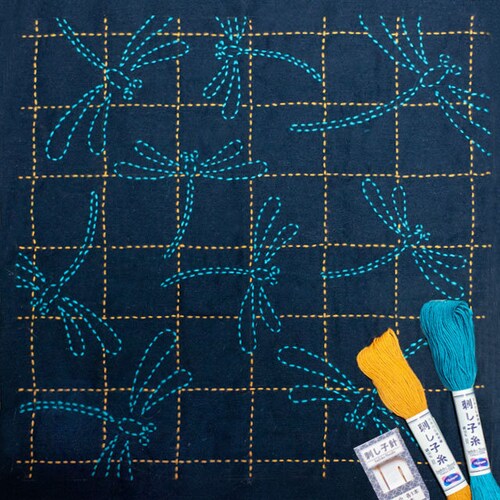 Japanese Sashiko Embroidery Sampler Kit Rabbit usagi Etsy