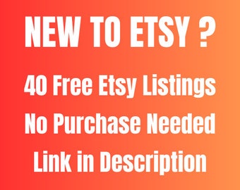 Grab Your 40 FREE Etsy Listings Now!
