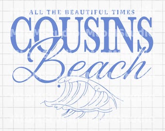 Cousins Beach Comfort Color Png, Vintage Beach Png, Trendy Coastal Png, East Coast Beach Png, Summer Vibes Png