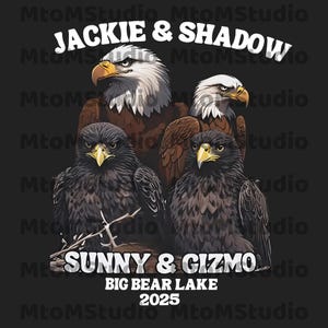 Jackie And Shadow Big Bear Lake Eaglet SVG, Sunny And Gizmo Photo Eagle Lover Png, Eagle Cam Watchers, Big Bear Lake, Gift for Men