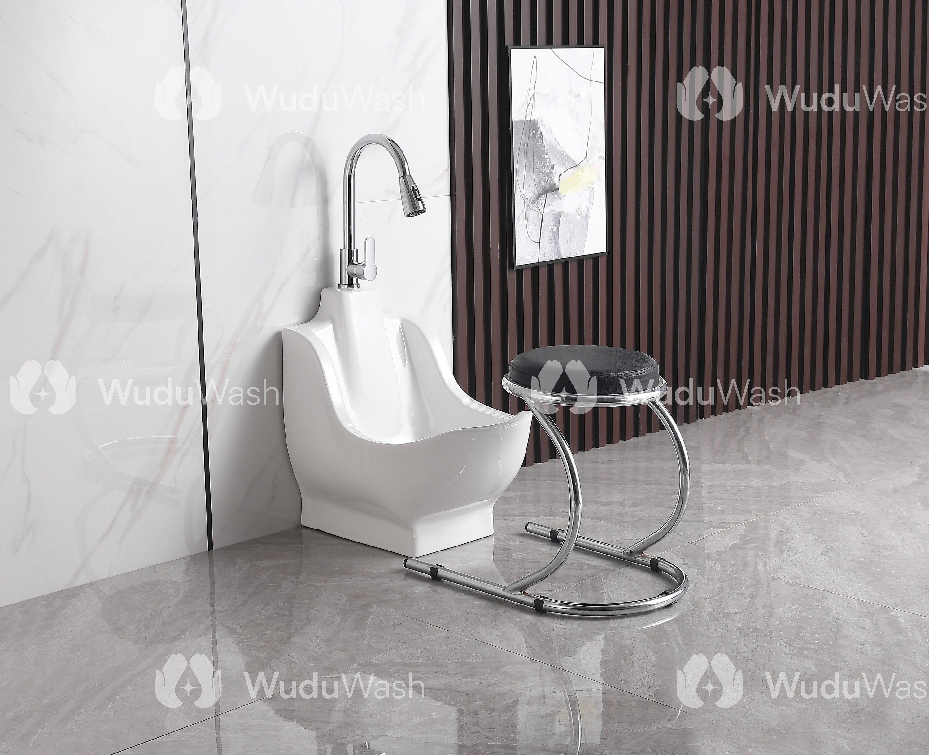 Wuduwash Evolve Ablution Wudu Wash Basin With Heavy Duty