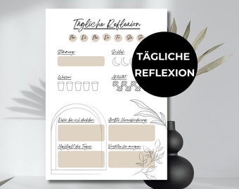 Reflection | Daily Reflection | Routines | Tracker | Positivity | Mindfulness | Template | Social Work | ADHD | Digital Download | 2024