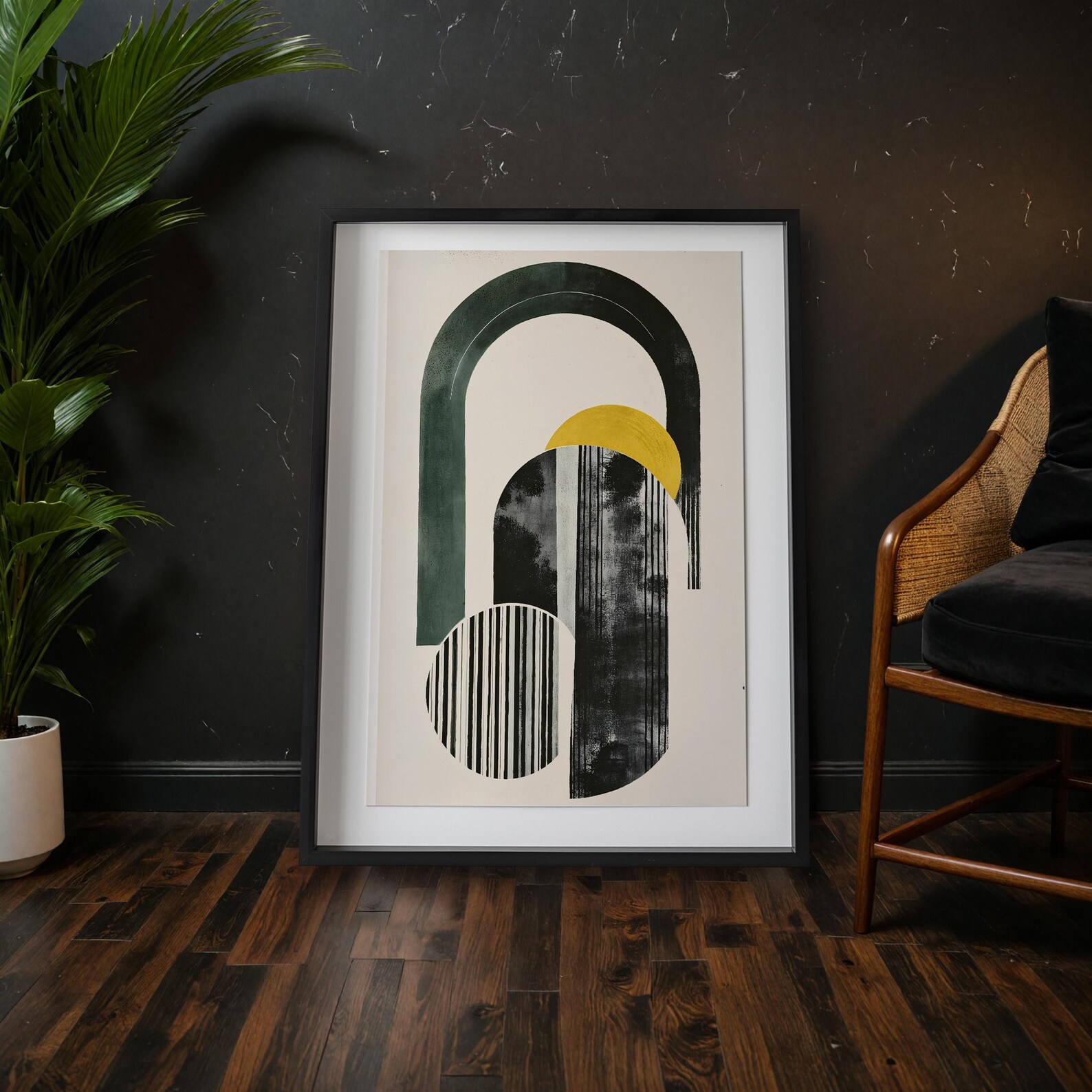 Curated visual reference: Curated Bold Geometric Art For Small Apartments Gallery View