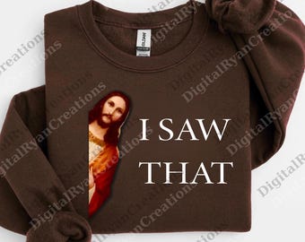 Jesús divertido png, Cristiano divertido digital, Vi ese regalo de Jesús png