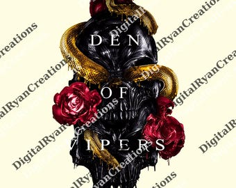 Den Of Vipers png, leesgrage png, smut cadeau, cadeau voor lezer, Spicy Book Lover png, cadeau voor boekenwurm, cadeau voor boekenwurm