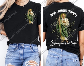 San Judas Tadeo PNG, Gráfico cristiano católico retro PNG, Descarga digital unisex de fe cristiana española