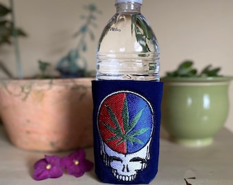 Grateful Dead Steel Your Face Pot Leaf Can Cooler