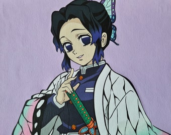 Anime Acrylschilderij - Shinobu Kocho - Demon Slayer: Kimetsu geen Yaiba