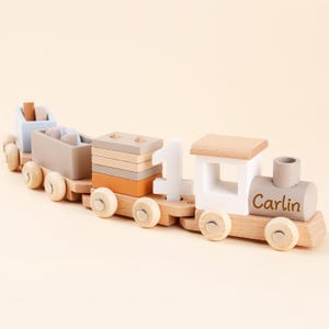 Personalized Birthday Wooden Train Toy Set,Name With Train,Wooden Toys,Push Along Train,Toddlers Toy,Newborn Remembrance Gifts,Nursery Decor