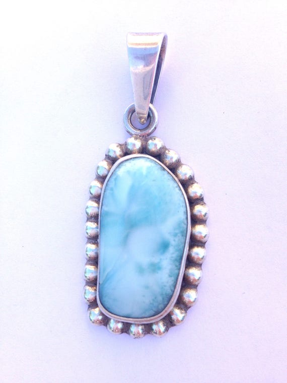 Larimar Pendant Caribbean Domenic Pawn Sterling Si