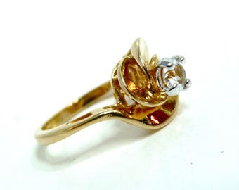 14K Gold Filled Ring Zirconia Mountain Ring Park Lane Engagement