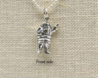 Santa Claus charm - .925 Sterling Silver - necklace is NOT included