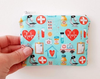 Mini trousse - thème santé - médicaments - sac à main - poche - cadeau Noël - diaboloKiwi