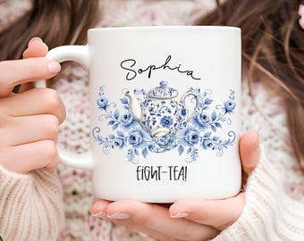 Floral Eighty Mug, 80th Birthday Gift, Eight-Tea Mug, 1946 Cup.