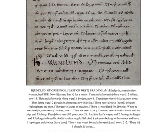 Domesday Book - NORFOLK towns and villages. Original Latin description, English translation & glossary. Perfect local history gift.