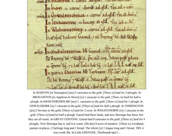 Domesday Book - EAST YORKSHIRE towns and villages. Original Latin description, English translation & glossary. Perfect local history gift.