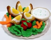 Food Crochet Pattern Eggs Pattern PDF Instant Download Scotch Eggs Meal Set