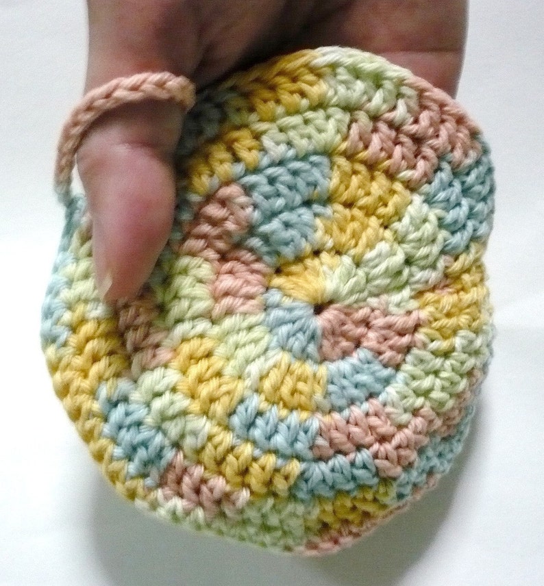 Scrubber Crochet Pattern Tawashi Crochet Pattern PDF Instant Download Fabric Yoyo-Inspired Tawashi or Scrubber image 2