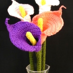 Flower Crochet Pattern Calla Lily Crochet Pattern PDF Instant Download Calla Lily Flower
