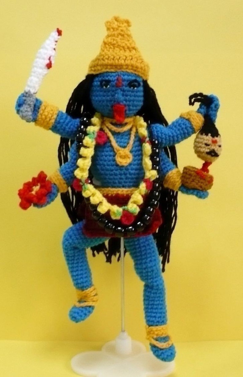Goddess Crochet Pattern Amigurumi Doll Pattern PDF Instant Download Goddess Hindu Goddess Kali zdjęcie 2