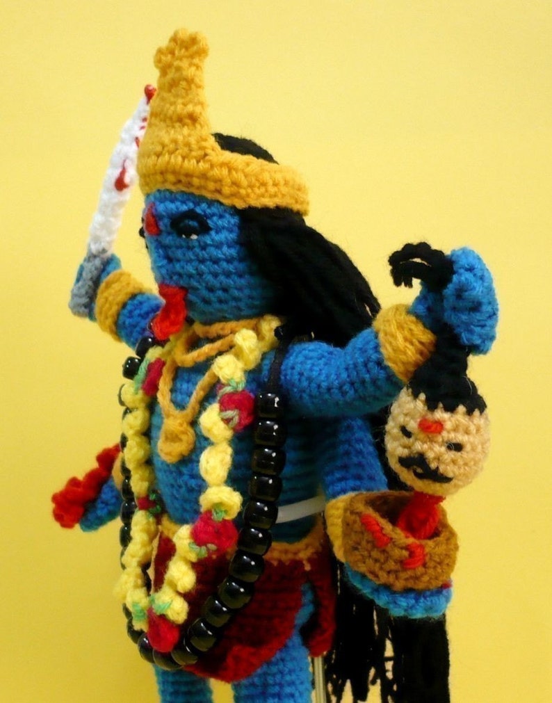 Goddess Crochet Pattern Amigurumi Doll Pattern PDF Instant Download Goddess Hindu Goddess Kali zdjęcie 4